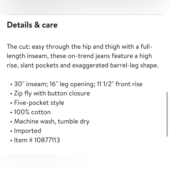 Madewell The Balloon Barrel Leg Jeans with Light Distressing - Picture 7 of 7